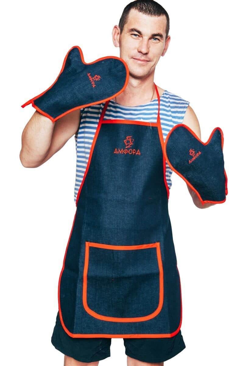 Фартук и рукавицы «Кулинарный мастер»