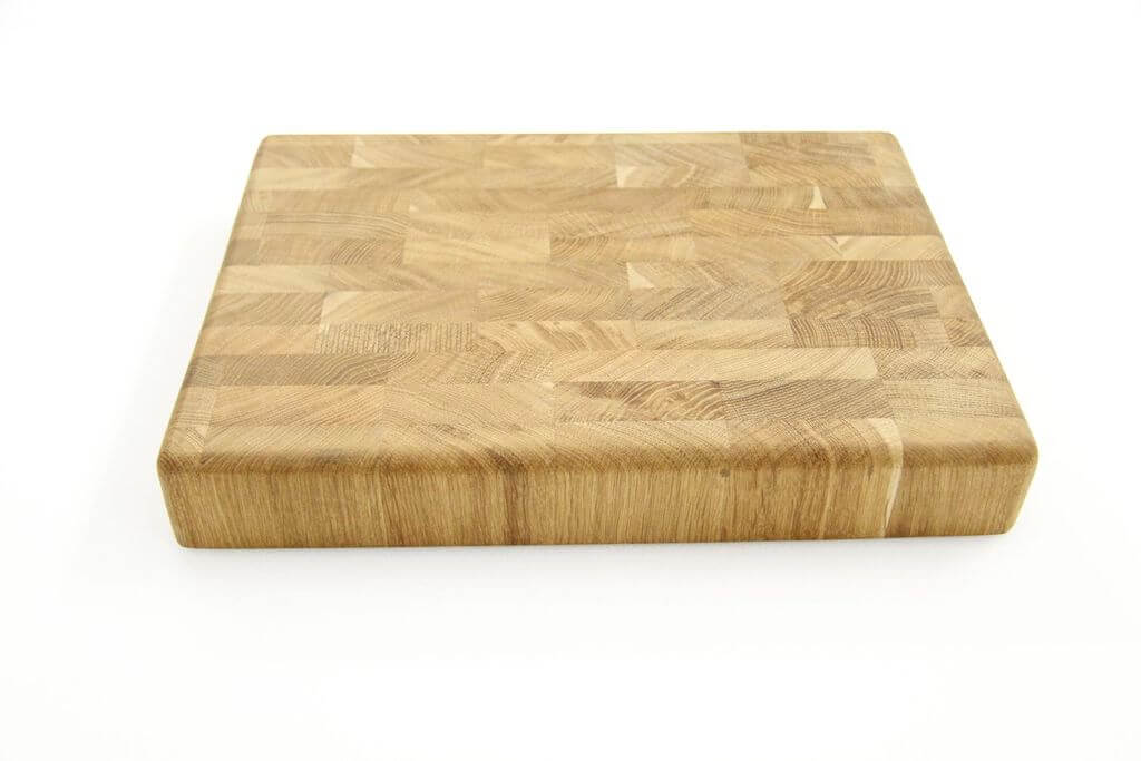 Разделочная торцевая дубовая доска средняя 280х380х40 мм