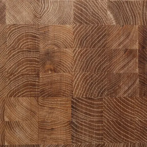 Доска разделочная торцевая из массива дуба средняя 28х38х4 см