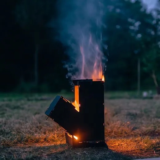 Как работает печь ракета