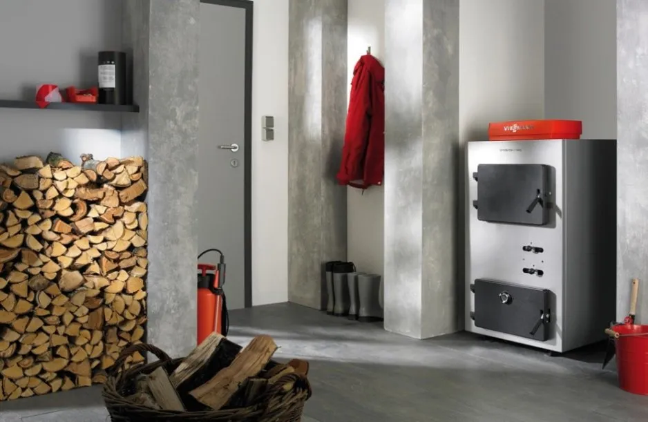 Отопление частного дома дровами фото