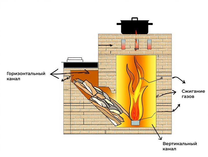 принцип работы печи ракетного типа принцип работы печи ракетного типа