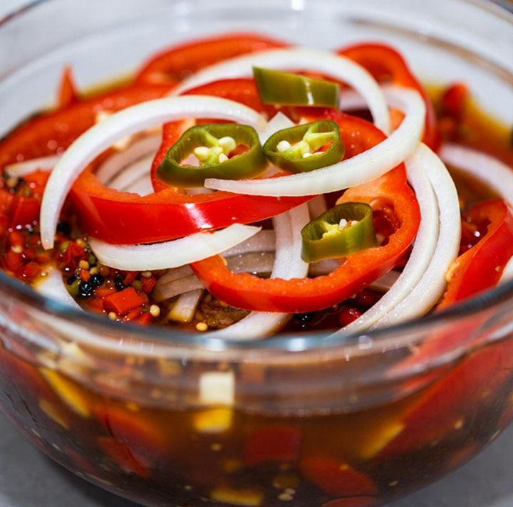 перечный маринад с овощами и чили перечный маринад с овощами и чили