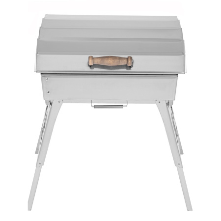 Крышка складная из нержавейки для мангала «Дипломат»