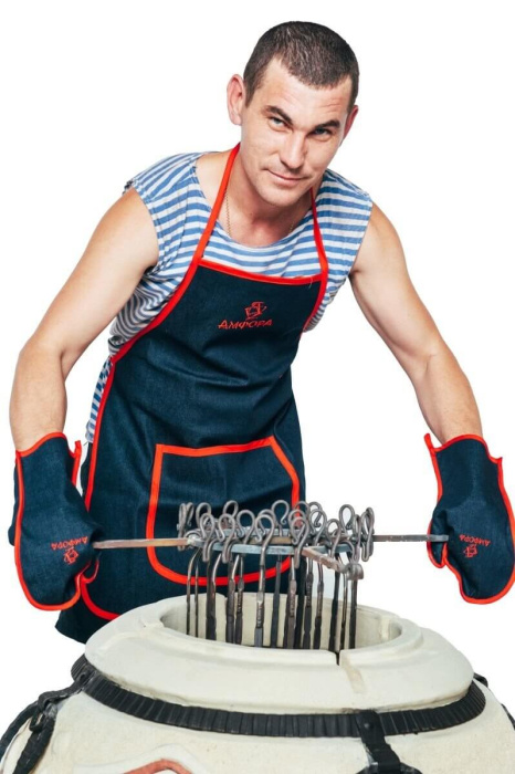 Фартук и рукавицы «Кулинарный мастер»