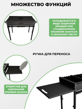 Столы навесные 2 шт для мангала «Ферзь» KOLUNDROV