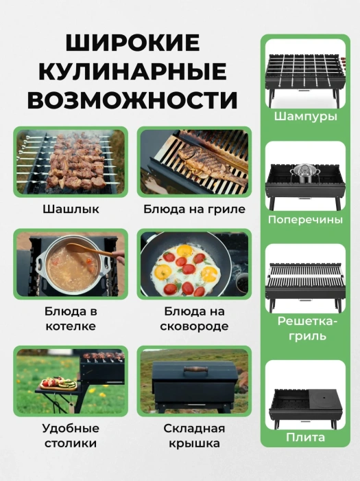 Мангал складной «Дипломат Профи» — характеристики