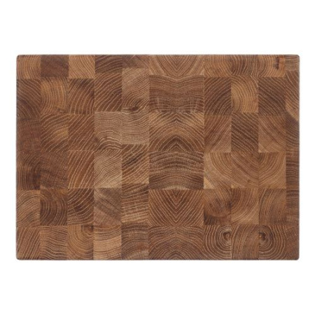 Доска разделочная торцевая из массива дуба малая 23х32х4 см