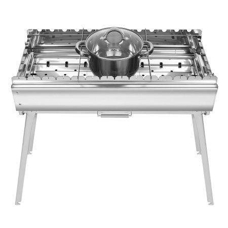 Мангал складной «Дипломат Профи» из нержавейки