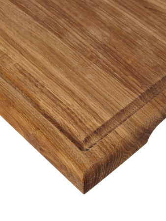 Доска для подачи шашлыка из массива дуба с держателями шампура 30х38х3 см