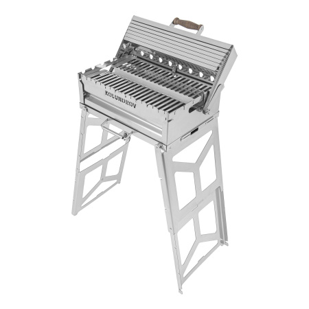 Крышка складная из нержавейки для мангала «Складень»