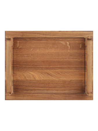 Поднос для подачи шашлыка из массива дуба с держателями шампуров 30х38х3 см