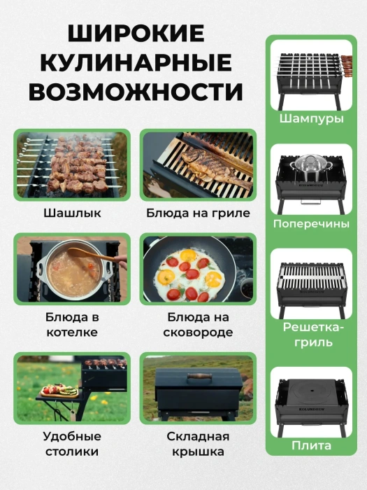 Мангал складной «Складень» — характеристики