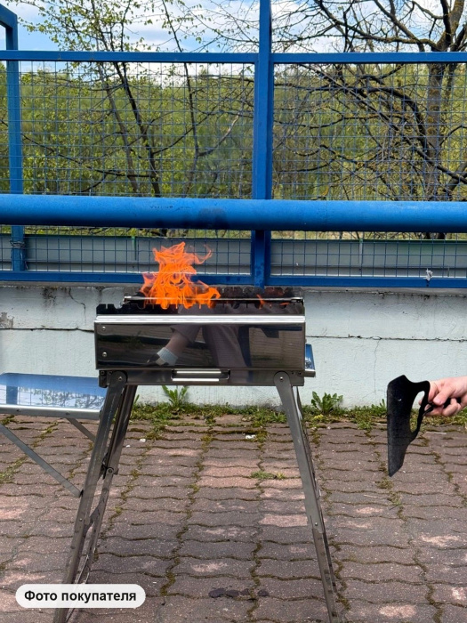 Колосник из нержавейки для мангала «Дипломат» — в деле