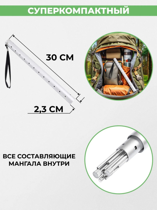 Мангал-гриль раскладной походный «Grilliput» — характеристики