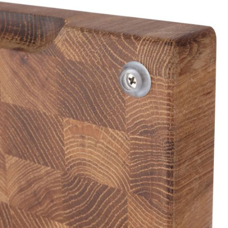 Доска разделочная торцевая из массива дуба малая 23х32х4 см