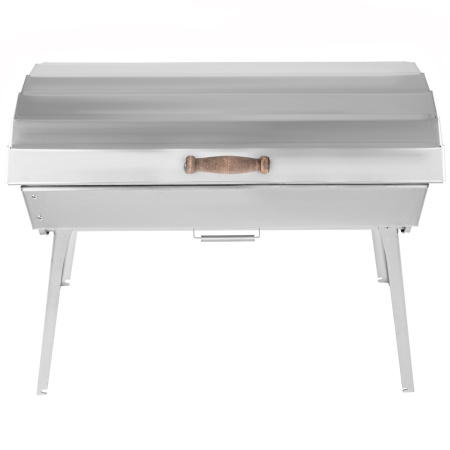 Крышка складная из нержавейки для мангала «Дипломат Профи»