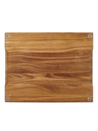 Доска для подачи шашлыка из массива дуба с держателями шампура 30х38х3 см