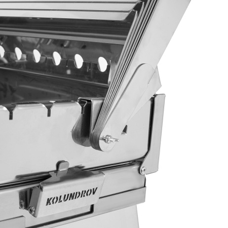 Крышка складная из нержавейки для мангала «Дипломат»