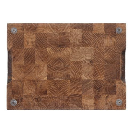 Доска разделочная торцевая из массива дуба малая 23х32х4 см