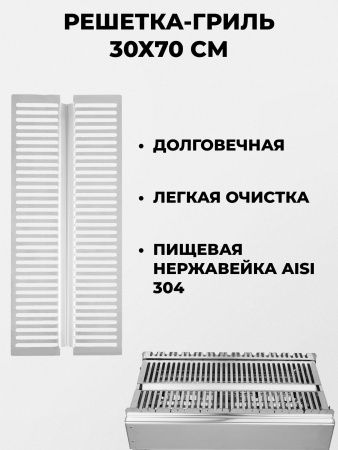 Меганабор мангал складной «Дипломат профи» из нержавейки с крышкой и аксессуарами
