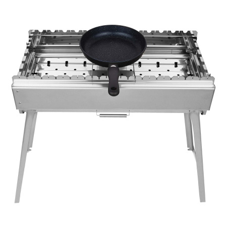 Мангал складной «Дипломат Профи» из нержавейки