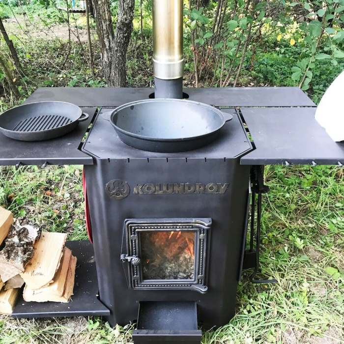 Столик верхний правый для садовой печи «УДачный кулинар»