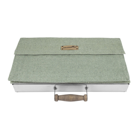 Крышка складная из нержавейки для мангала «Дипломат»